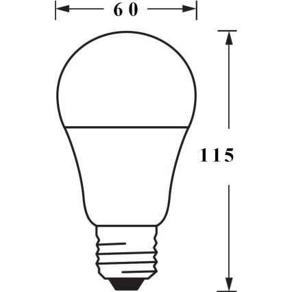 LED RGBW Żarówka ściemnialna SMART+ E27/9,5W/230V 2700K-6500K Wi-Fi - Ledvance