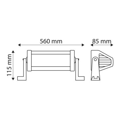 LED Samochodowa rampa oświetleniowa SLIM LED/120W/10-30V IP67 6000K
