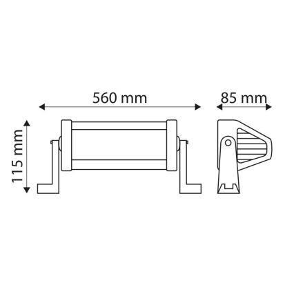 LED Samochodowy panel roboczy EPISTAR LED/120W/10-30V IP67 6000K