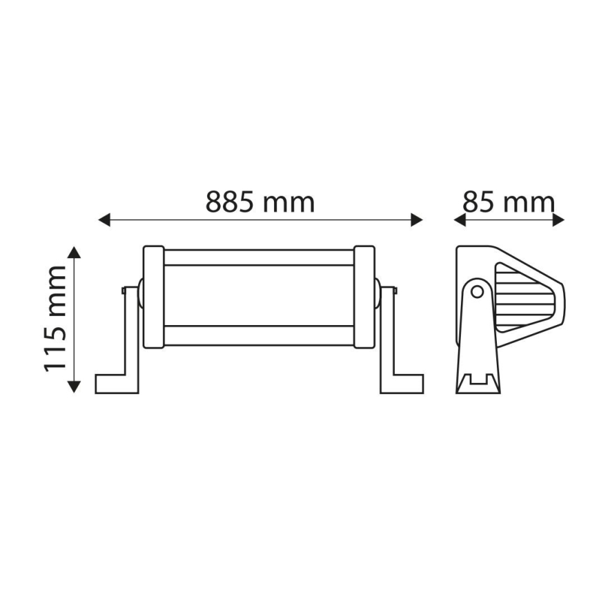 LED Samochodowy panel roboczy EPISTAR LED/180W/10-30V IP67 6000K