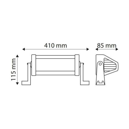 LED Samochodowy panel roboczy EPISTAR LED/72W/10-30V IP67 6000K