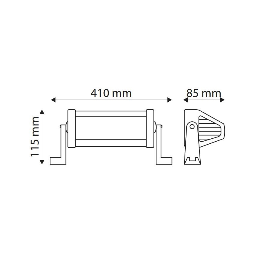 LED Samochodowy panel roboczy EPISTAR LED/72W/10-30V IP67 6000K