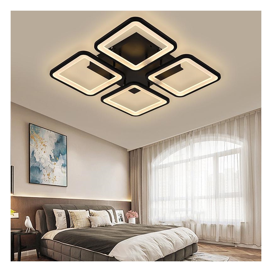 LED Ściemmialny żyrandol natynkowy LED/85W/230V 3000-6500K + pilot