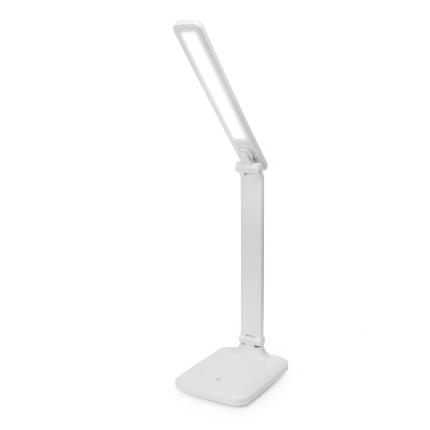 LED Ściemnialna dotykowa lampa stołowa z ładowaniem bezprzewodowym i port USB REMUS LED/5W/230V biały