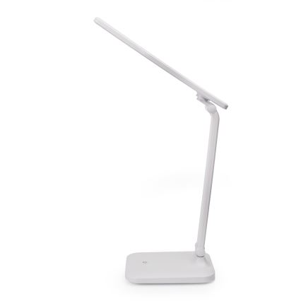 LED Ściemnialna dotykowa lampa stołowa z ładowaniem bezprzewodowym i port USB REMUS LED/5W/230V biały