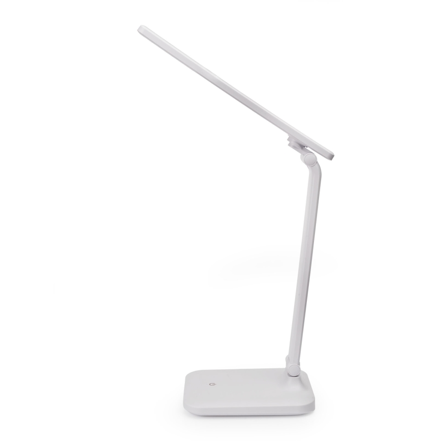 LED Ściemnialna dotykowa lampa stołowa z ładowaniem bezprzewodowym i port USB REMUS LED/5W/230V biały