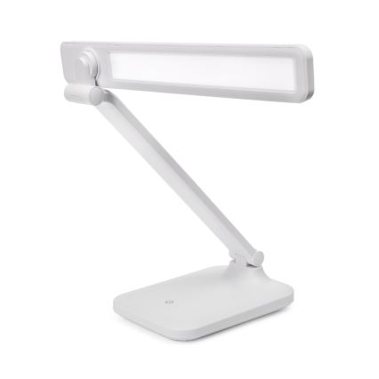 LED Ściemnialna dotykowa lampa stołowa z ładowaniem bezprzewodowym i port USB REMUS LED/5W/230V biały
