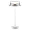 LED Ściemn. dotykowa zewn. lampa stołowa CASABLANCA LED/3,4W/5V USB 3600 mAh IP44 biały