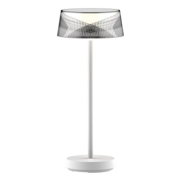 LED Ściemn. dotykowa zewn. lampa stołowa CASABLANCA LED/3,4W/5V USB 3600 mAh IP44 biały