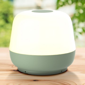 LED Ściemn. dotykowa zewn. lampa stołowa SAMBA LED/1,2W/5V USB 1200 mAh IP44 zielony