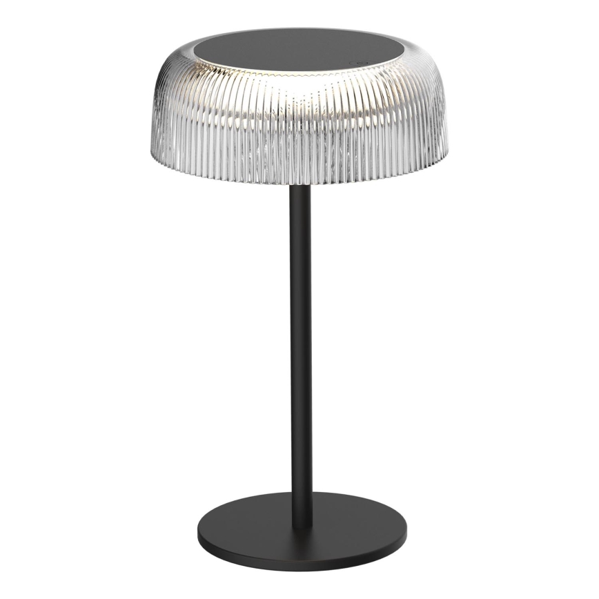 LED Ściemn. dotykowa zewn. lampa stołowa TRYPOLIS LED/2W/5V USB 1800 mAh IP44 czarny