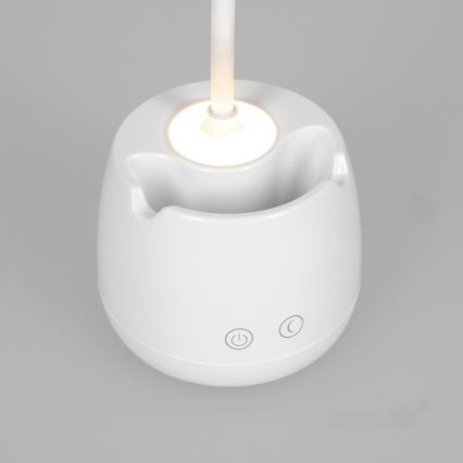 LED Ściemnialna elastyczny akumulatorowa Lampa stołowa LUSIA LED/5W/5V 3000/4000K 1200 mAh biały