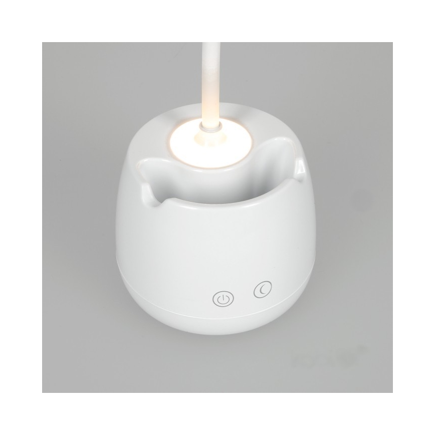 LED Ściemnialna elastyczny akumulatorowa Lampa stołowa LUSIA LED/5W/5V 3000/4000K 1200 mAh biały