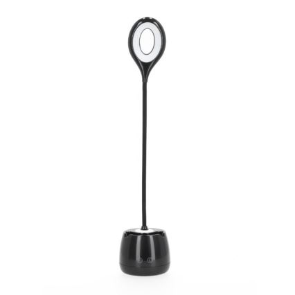 LED Ściemnialna elastyczny akumulatorowa Lampa stołowa LUSIA LED/5W/5V 3000/4000K 1200 mAh czarny