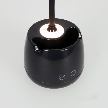 LED Ściemnialna elastyczny akumulatorowa Lampa stołowa LUSIA LED/5W/5V 3000/4000K 1200 mAh czarny