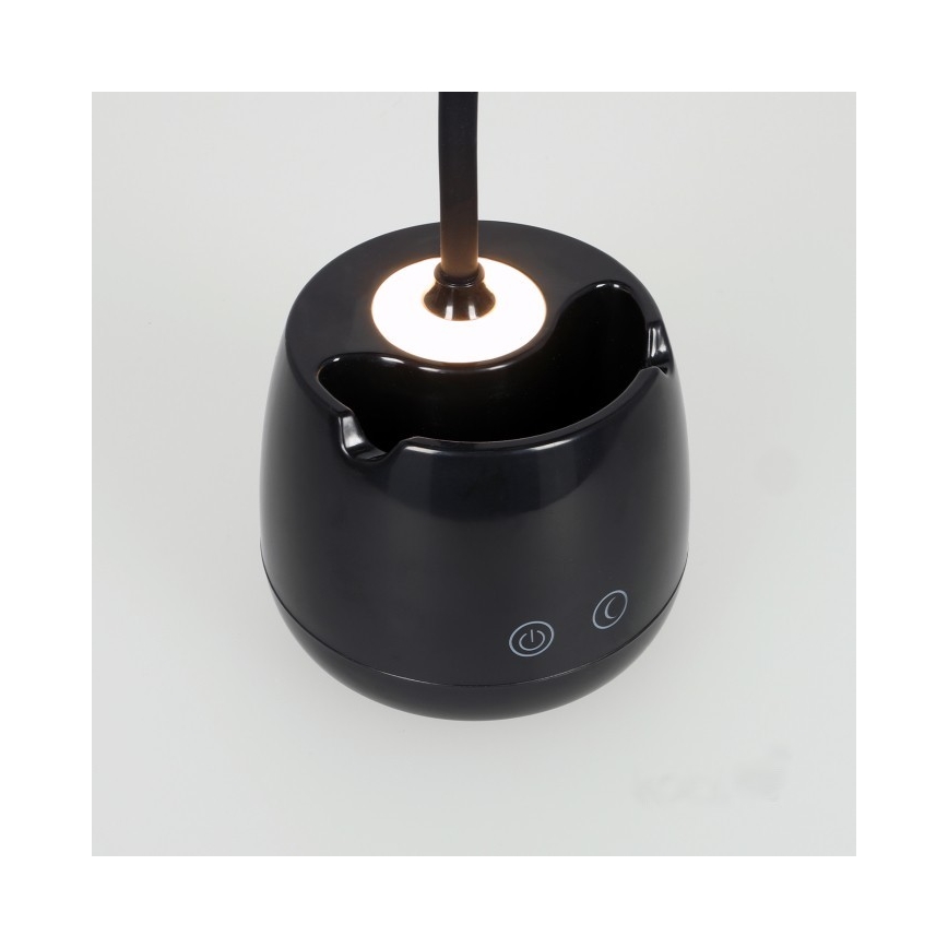 LED Ściemnialna elastyczny akumulatorowa Lampa stołowa LUSIA LED/5W/5V 3000/4000K 1200 mAh czarny