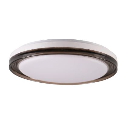 LED Ściemnialny plafon łazienkowy HALINA LED/48W/230V 3000-6000K śr. 38 cm IP44 czarny + zdalne sterowanie