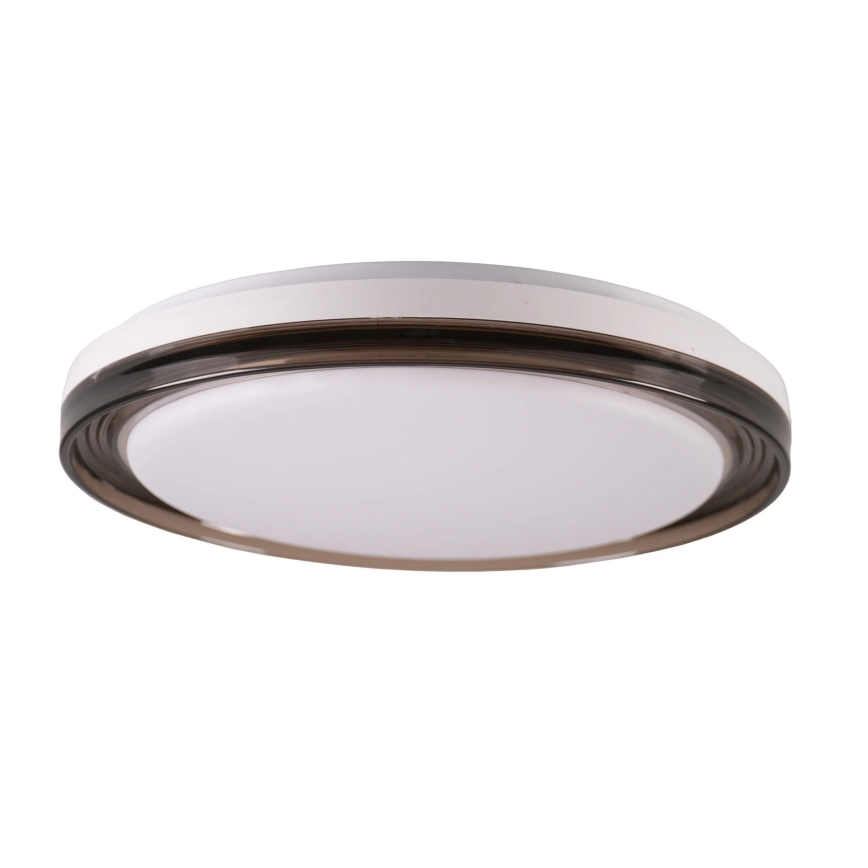 LED Ściemnialny plafon łazienkowy HALINA LED/48W/230V 3000-6000K śr. 38 cm IP44 czarny + zdalne sterowanie