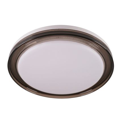 LED Ściemnialny plafon łazienkowy HALINA LED/48W/230V 3000-6000K śr. 38 cm IP44 czarny + zdalne sterowanie