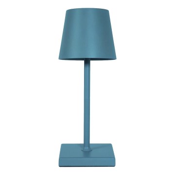 LED Ściemnialna akumulatorowa dotykowa lampa stołowa LED/3,5W/5V 5200mAh niebieska