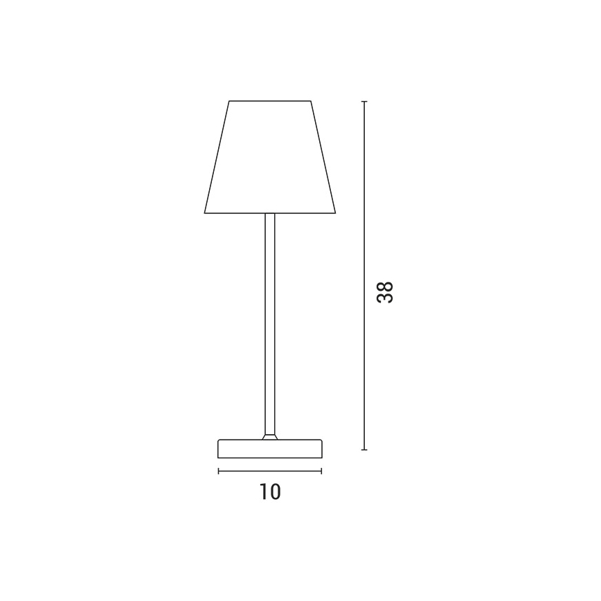 LED Ściemnialna akumulatorowa dotykowa lampa stołowa LED/3,5W/5V 5200mAh szara