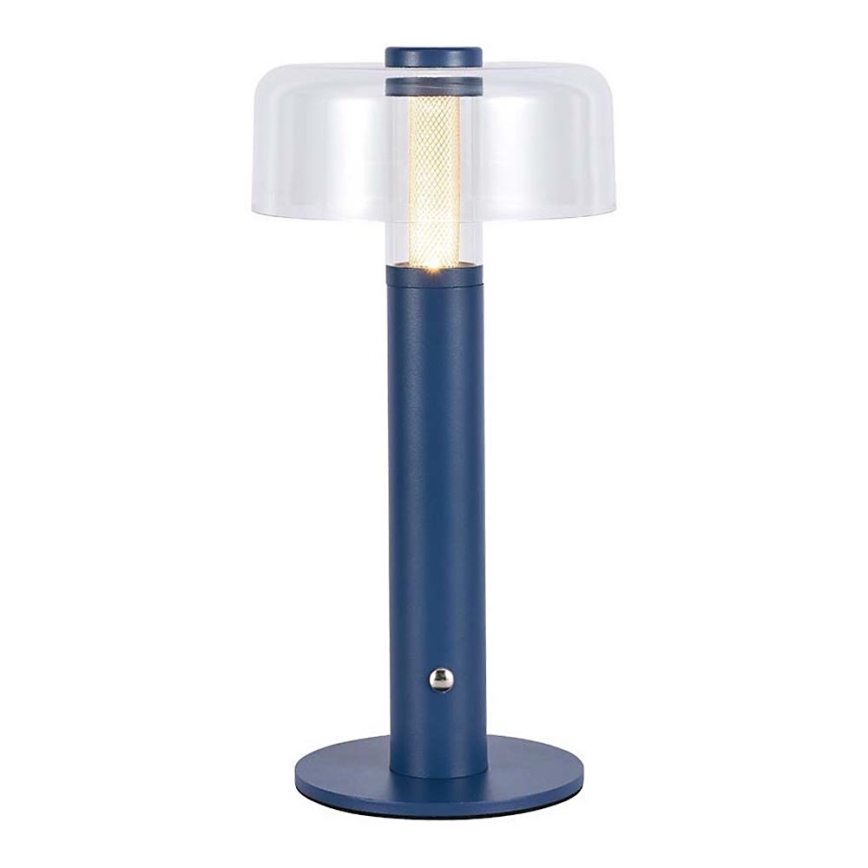 LED Ściemnialna akumulatorowa dotykowa lampka stołowa LED/1W/5V 3000K 1800 mAh niebieska