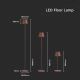 LED Ściemnialna akumulatorowa lampa podłogowa LED/4W/5V 4400 mAh 4000K IP54 brązowe