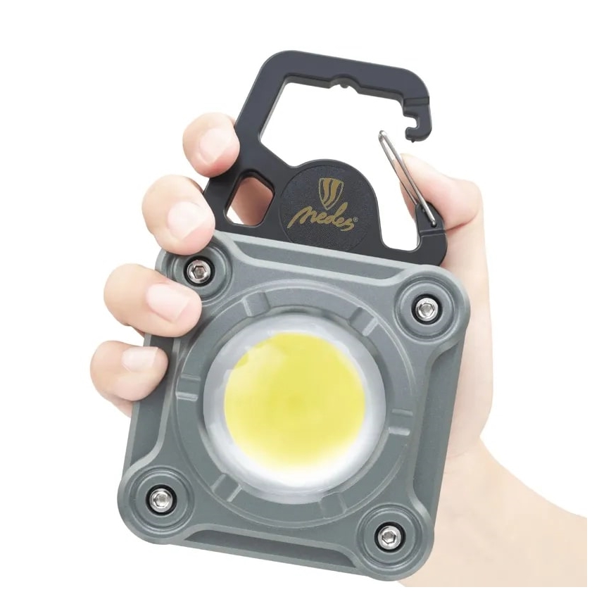 LED Ściemnialna akumulatorowa lampa robocza LED/15W/5V IPX4 1000 lm 2000 mAh