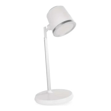 LED Ściemnialna akumulatorowa lampa stołowa 4w1 LED/6W/3,7V 3000K/4000K/6500K 1500mAh biały