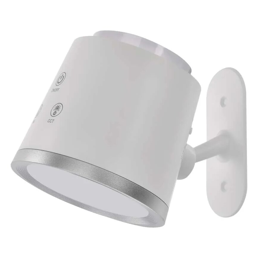 LED Ściemnialna akumulatorowa lampa stołowa 4w1 LED/6W/3,7V 3000K/4000K/6500K 1500mAh biały