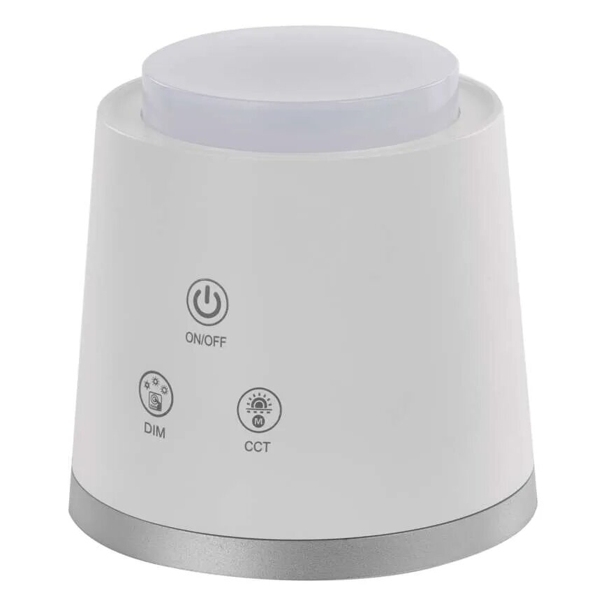 LED Ściemnialna akumulatorowa lampa stołowa 4w1 LED/6W/3,7V 3000K/4000K/6500K 1500mAh biały