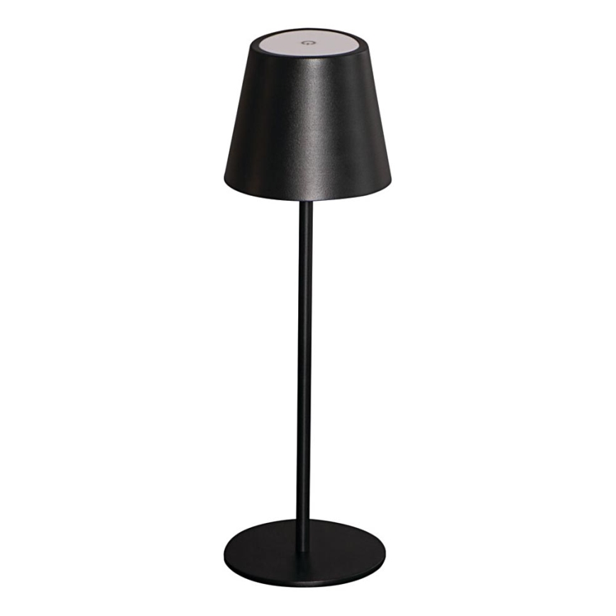 LED Ściemnialna akumulatorowa lampa stołowa INITA LED/1,2W/1800 mAh IP54 czarny