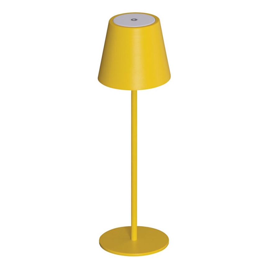 LED Ściemnialna akumulatorowa lampa stołowa INITA LED/1,2W/1800 mAh IP54 żółty