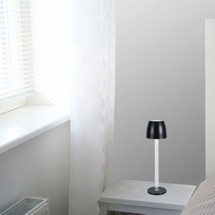 LED Ściemnialna ładowalny dotykowa Lampa stołowa LED/3W/5V 3000K 1800 mAh biały