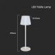LED Ściemnialna akumulatorowa dotykowa lampa stołowa LED/4W/5V 3000-6000K 1800 mAh biała