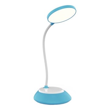 LED Ściemnialna akumulatorowa lampa stołowa VISUA LED/5W/5V 3000-5000K 1200 mAh niebieska
