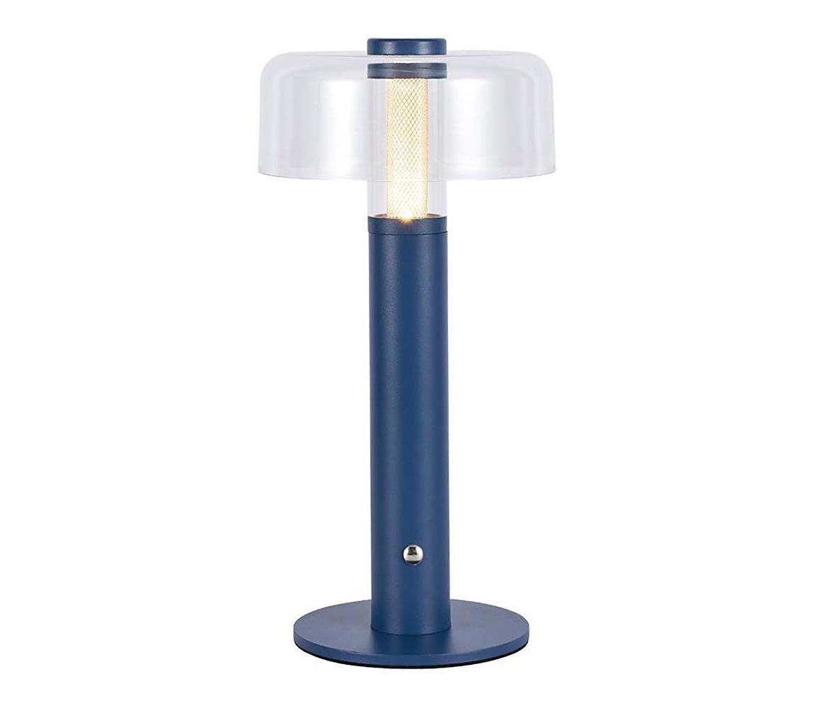 LED Ściemnialna akumulatorowa lampa stołowa LED/1W/5V 3000K 1800 mAh niebieska