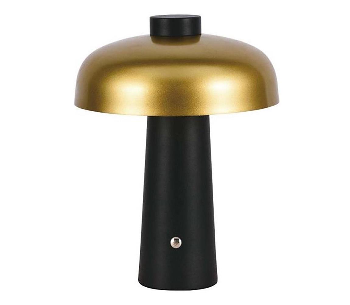 LED Ściemnialna akumulatorowa lampa stołowa LED/3W/5V 3000-6000K 1800 mAh czarna/złota