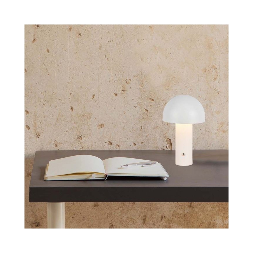 LED Ściemnialna akumulatorowa dotykowa lampka stołowa LED/1W/5V 3000-6000K 1800 mAh biała