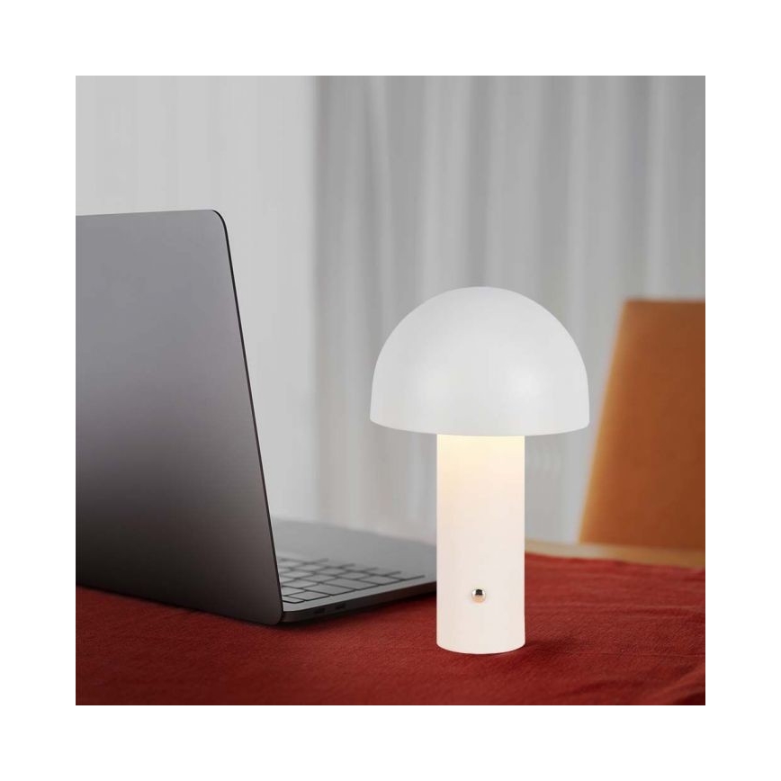 LED Ściemnialna akumulatorowa dotykowa lampka stołowa LED/1W/5V 3000-6000K 1800 mAh biała