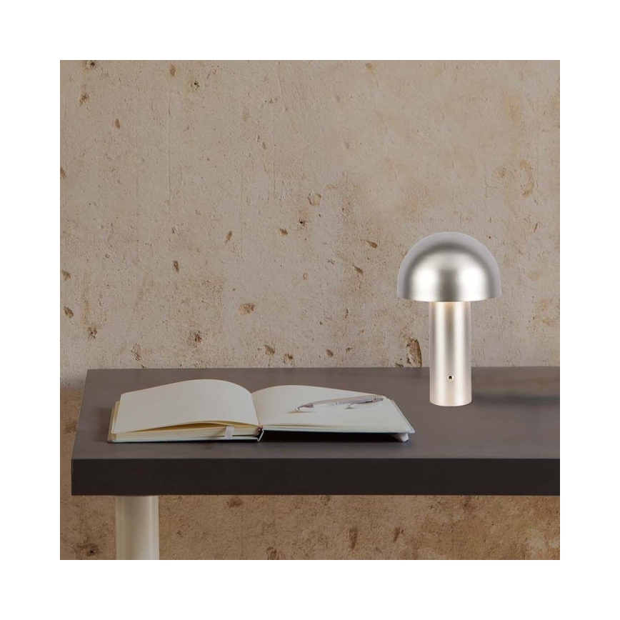 LED Ściemnialna akumulatorowa dotykowa lampka stołowa LED/1W/5V 3000-6000K 1800 mAh złota