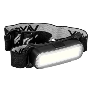 LED Ściemnialna czołówka akumulatorowa LED/5V IPX4 300 błyszcząca 1200 mAh