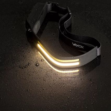 LED Ściemnialna czołówka akumulatorowa z czujnikiem 3xLED/5V IP44 300 błyszcząca 1200 mAh