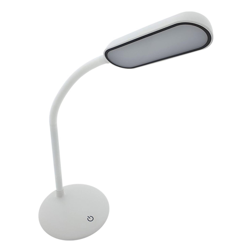 LED Ściemnialna dotykowa elastyczna Lampa stołowa LED/6W/5V USB 1200 mAh biały