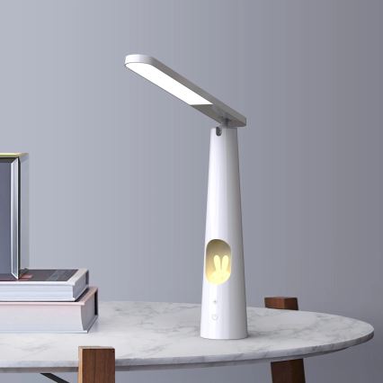 LED Ściemnialna dotykowa lampa stołowa BUNNY LED/7W/230V 2700/4000/6500K biały