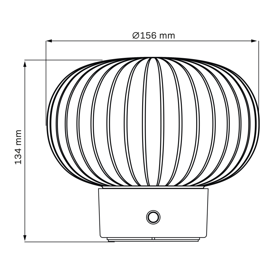 LED Ściemnialna dotykowa lampa stołowa LATTE LED/1,8W/5V USB 2000 mAh matowy chrom/biały