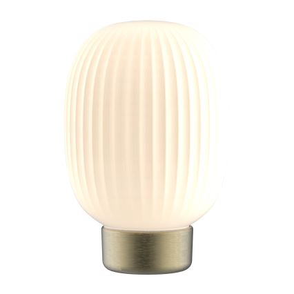 LED Ściemnialna dotykowa lampa stołowa LATTE LED/1,8W/5V USB 2000 mAh zl./biały