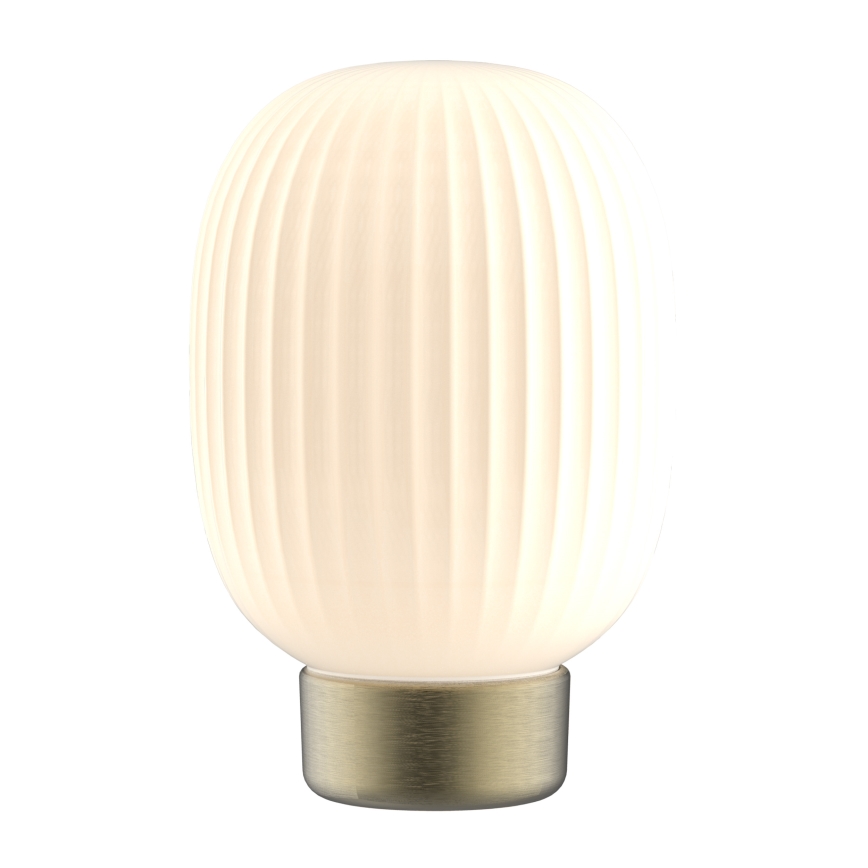 LED Ściemnialna dotykowa lampa stołowa LATTE LED/1,8W/5V USB 2000 mAh zl./biały
