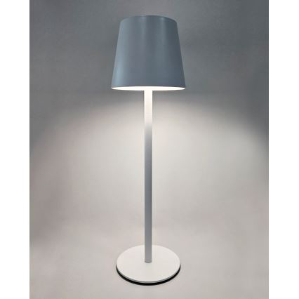 LED Ściemnialna dotykowa lampa stołowa LED/5W/5V USB 1200 mAh biały