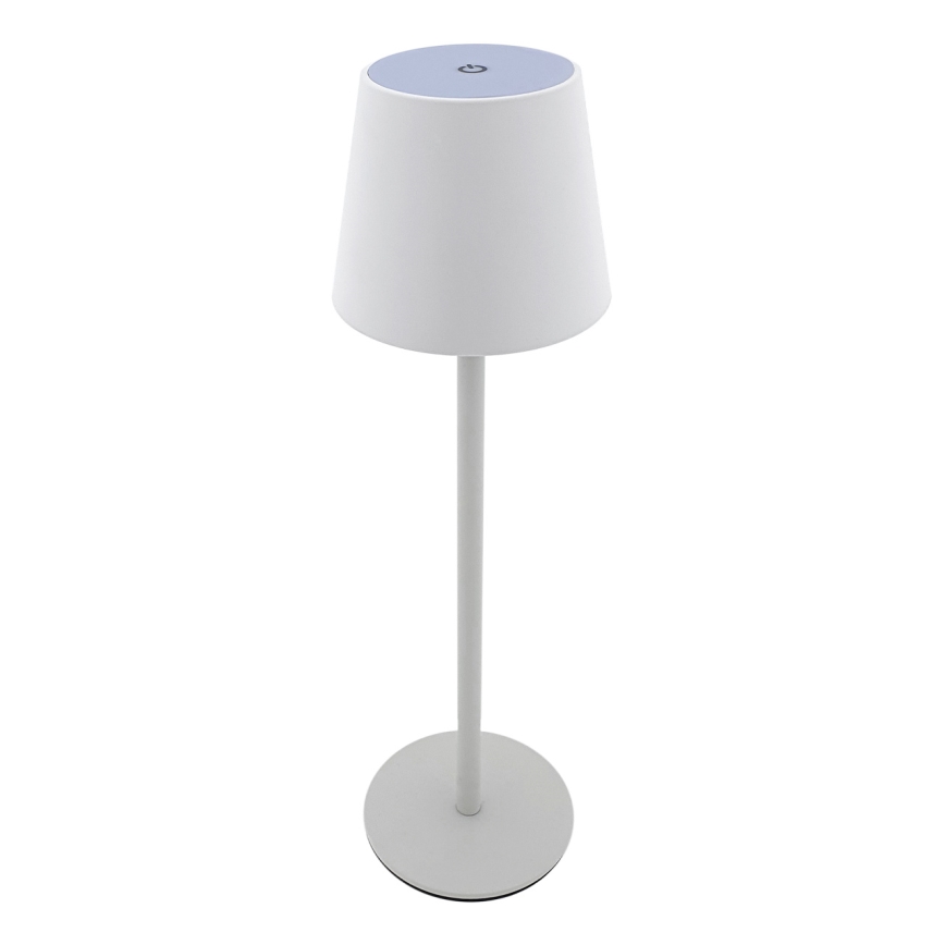 LED Ściemnialna dotykowa lampa stołowa LED/5W/5V USB 1200 mAh biały